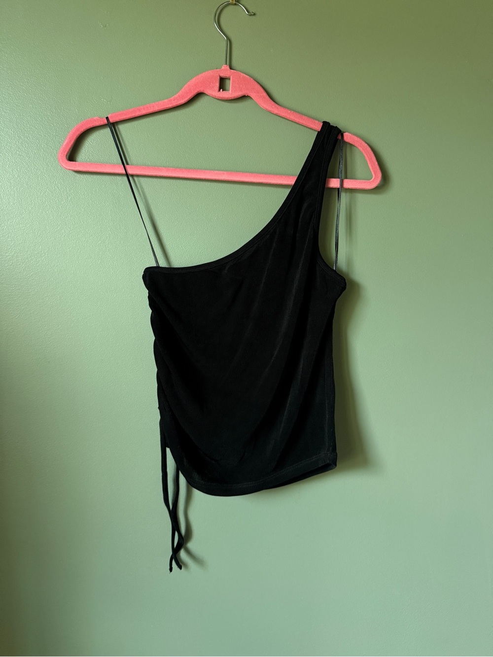ABRAND - Diva One Shoulder Top - Black - Size M